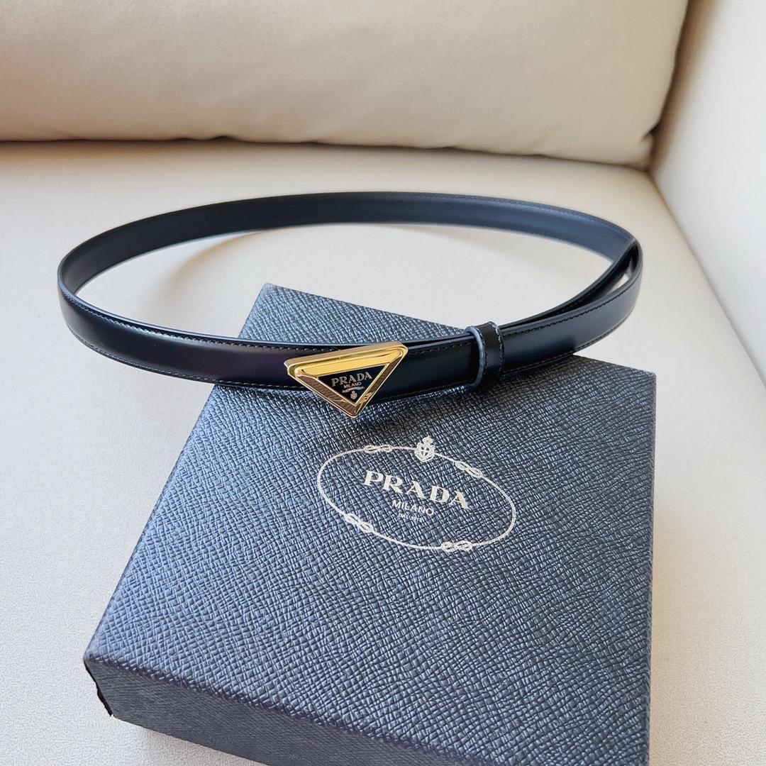 Prada Belts Are Adorned With The Iconic Enameled-Metal Triangle Logo - Image 5