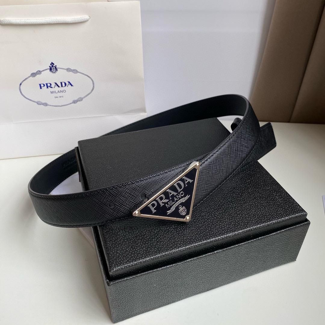 Prada Belt Is Crafted From Black Saffiano Leather - Image 3