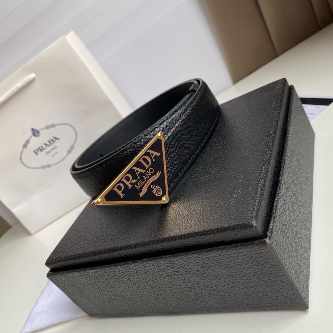 Prada Belt Is Crafted From Black Saffiano Leather - Image 2