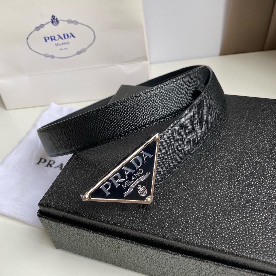 Prada Belt Is Crafted From Black Saffiano Leather - Image 4
