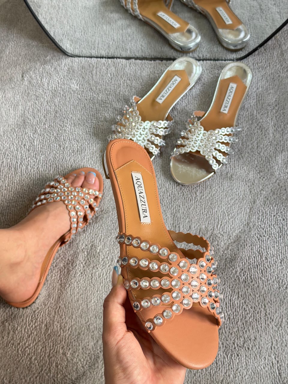 Aquazzura Tequila Slide Sandals - Image 2