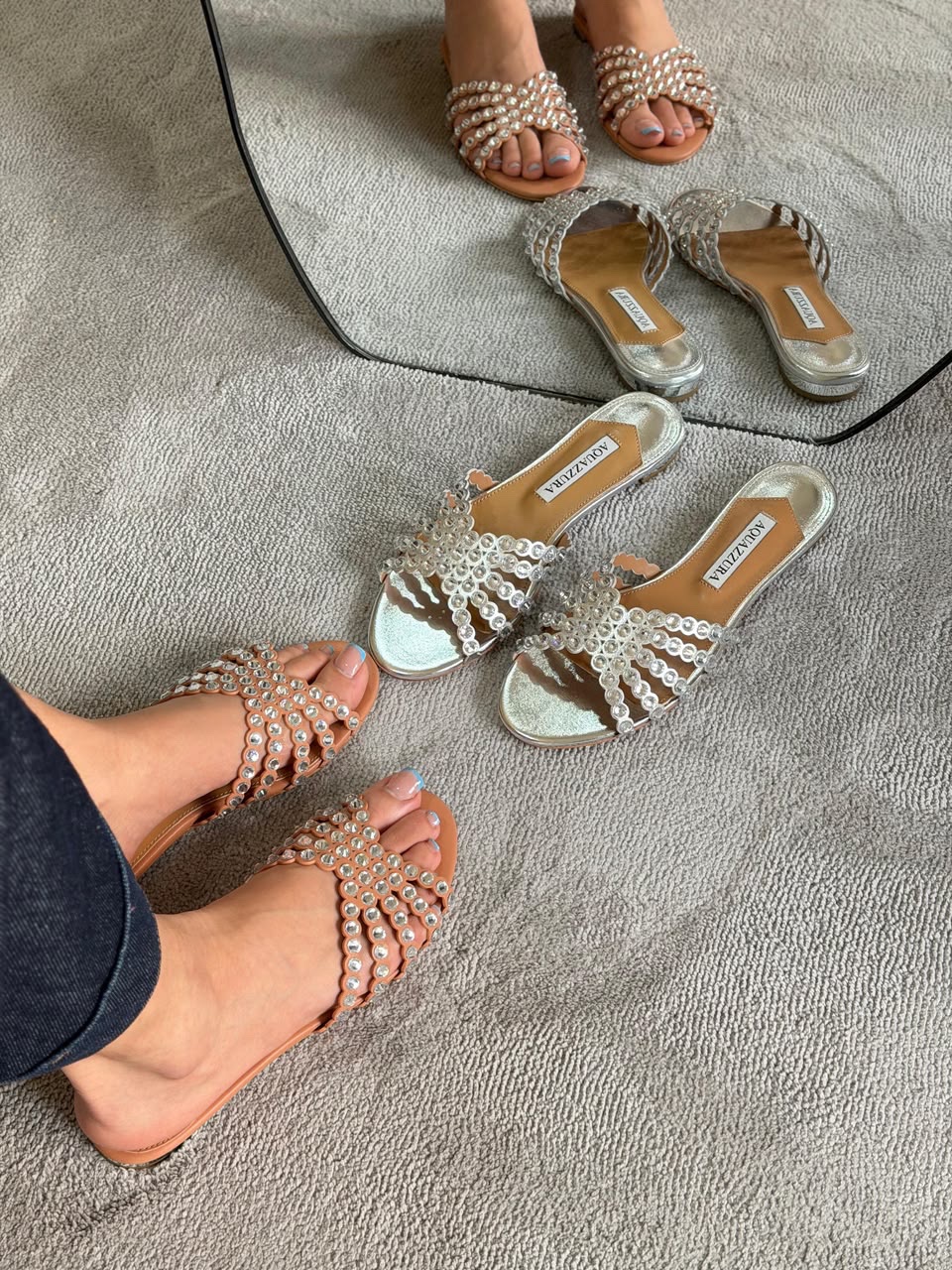 Aquazzura Tequila Slide Sandals