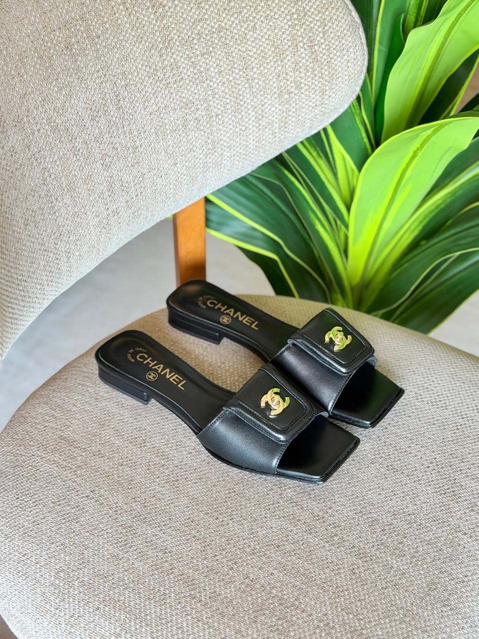 Chanel Mules Leather Strap - Image 2