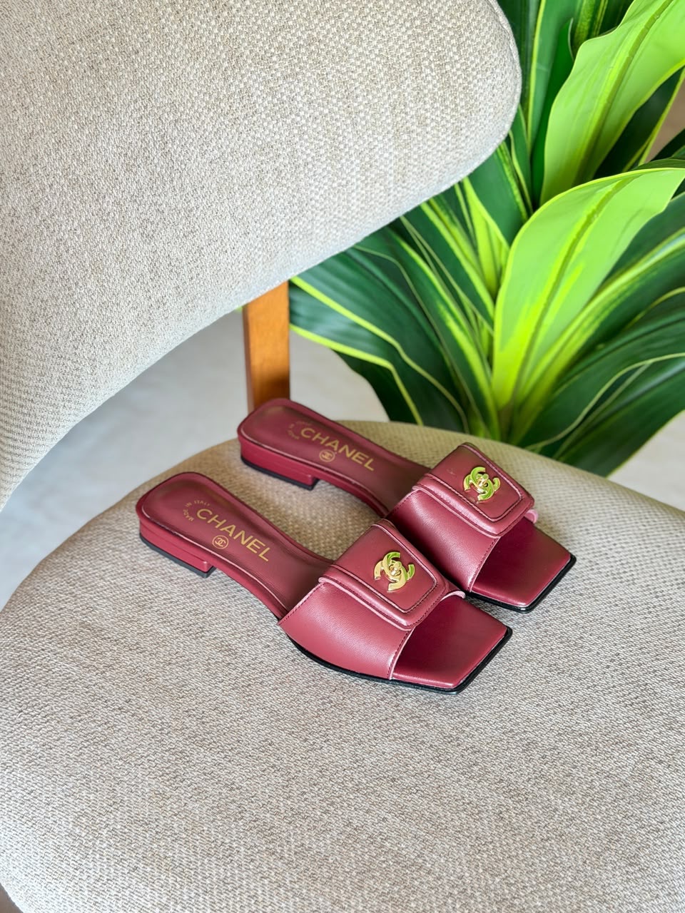 Chanel Mules Leather Strap - Image 8