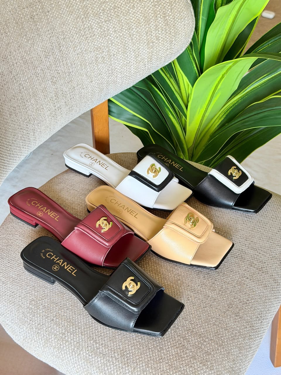 Chanel Mules Leather Strap - Image 13