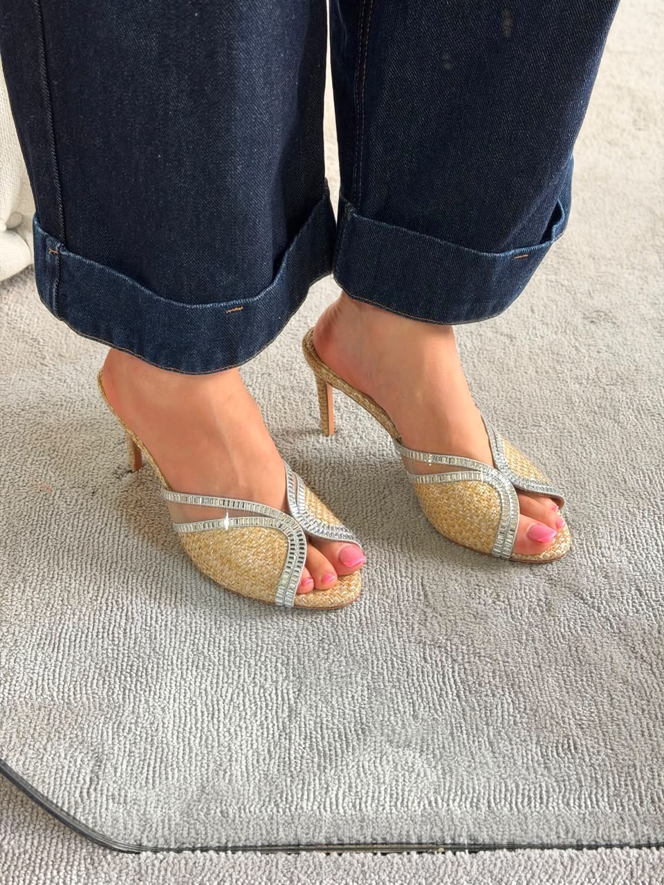Aquazzura Wild 75 Aurora Mules - Image 3