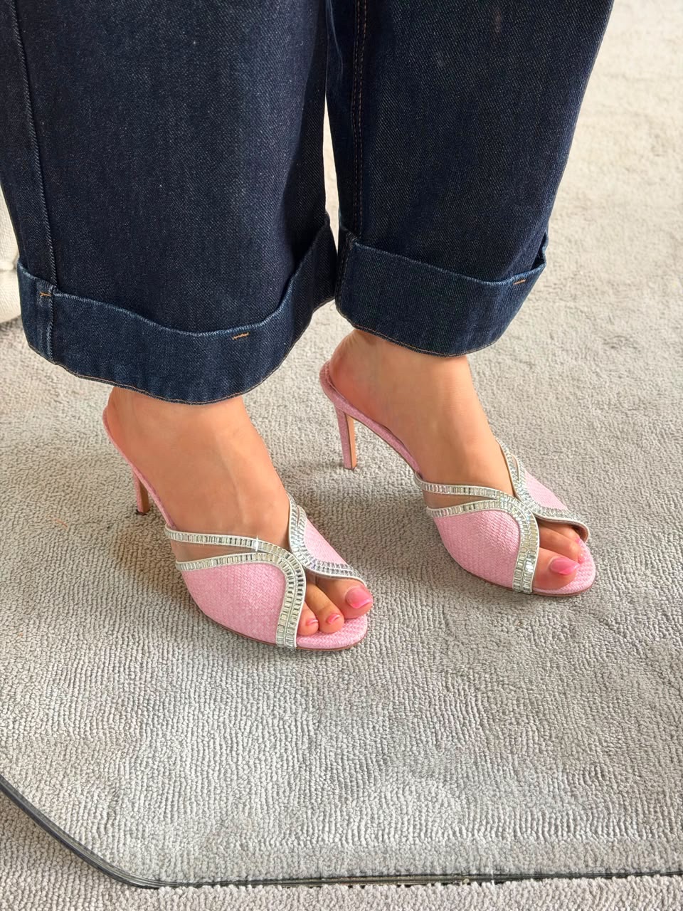 Aquazzura Wild 75 Aurora Mules - Image 4