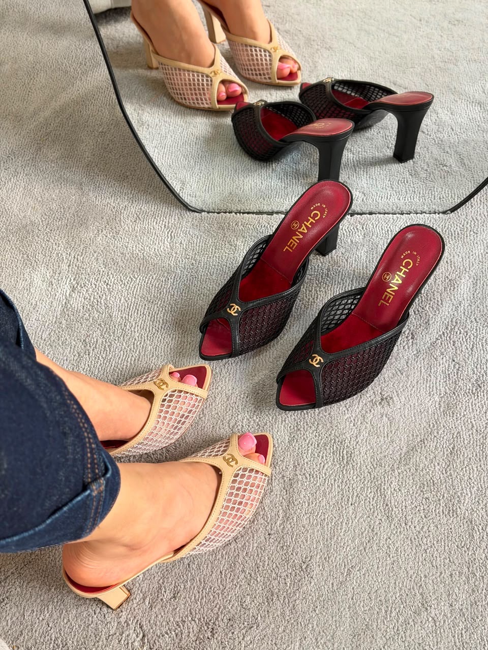 Chanel Mules Coco Beach