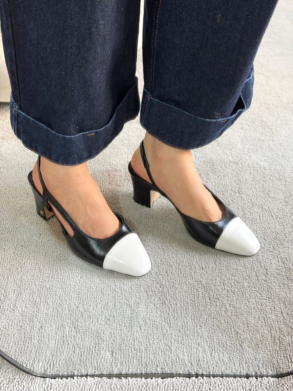 Chanel Ballet Flats Chanel Slingback Flats And Chanel Calfskin Slingback Heels - Image 7
