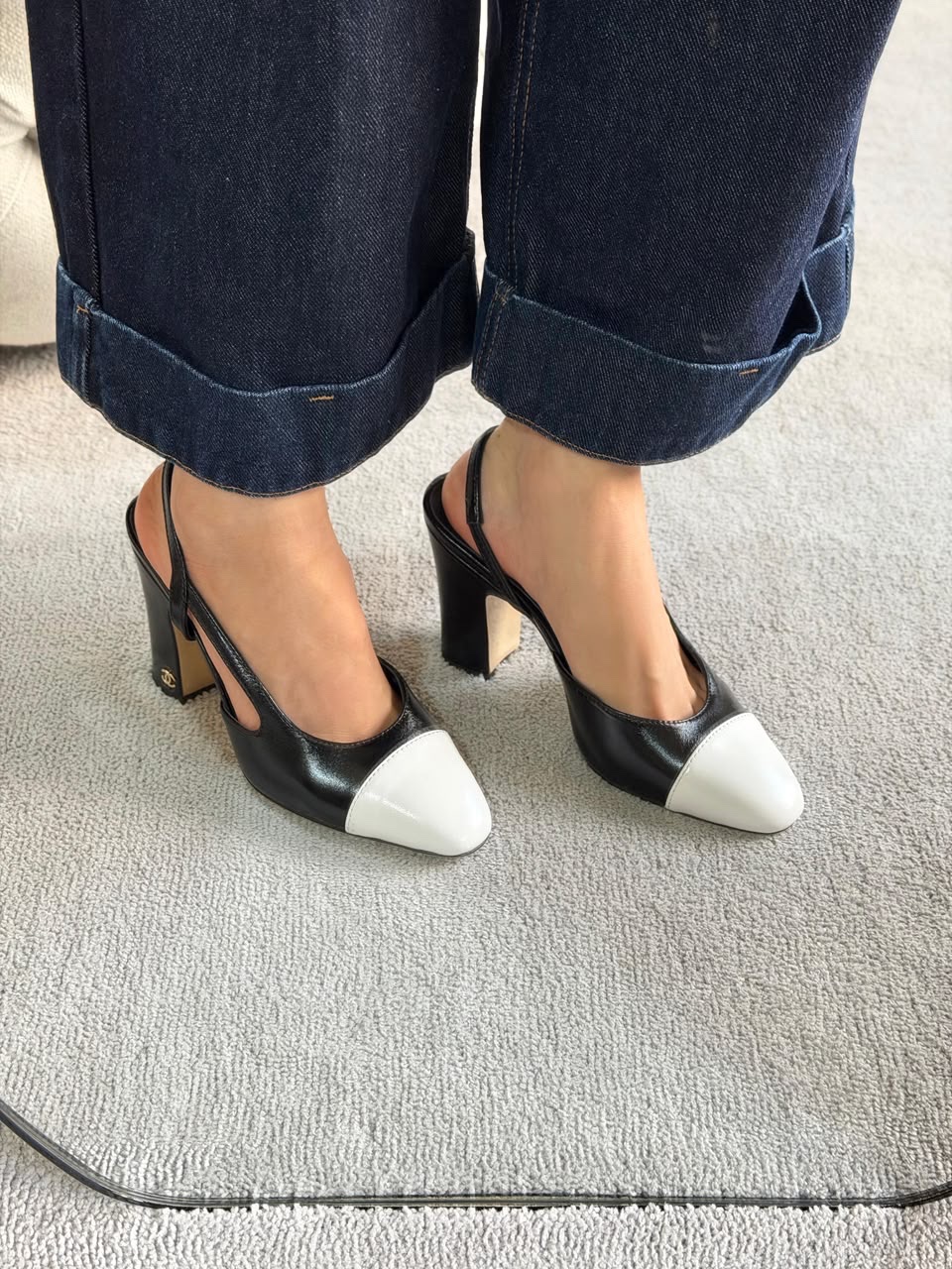 Chanel Ballet Flats Chanel Slingback Flats And Chanel Calfskin Slingback Heels - Image 9