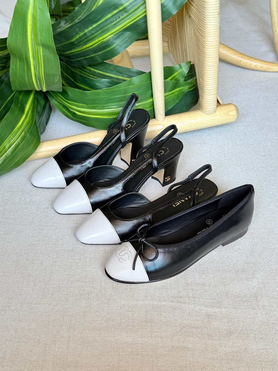 Chanel Ballet Flats Chanel Slingback Flats And Chanel Calfskin Slingback Heels - Image 10
