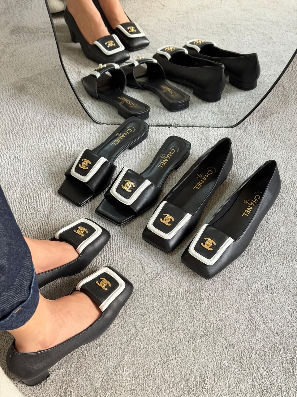 Chanel Turn-Lock Flat Chanel loafers And Chanel Pumps - Image 9