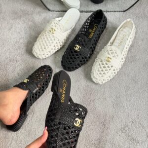 Chanel Braided Mules