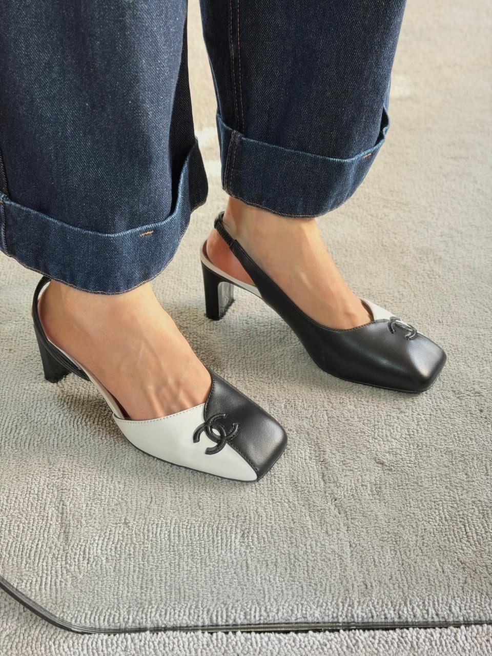 Chanel CC Slingback Pumps - Image 5
