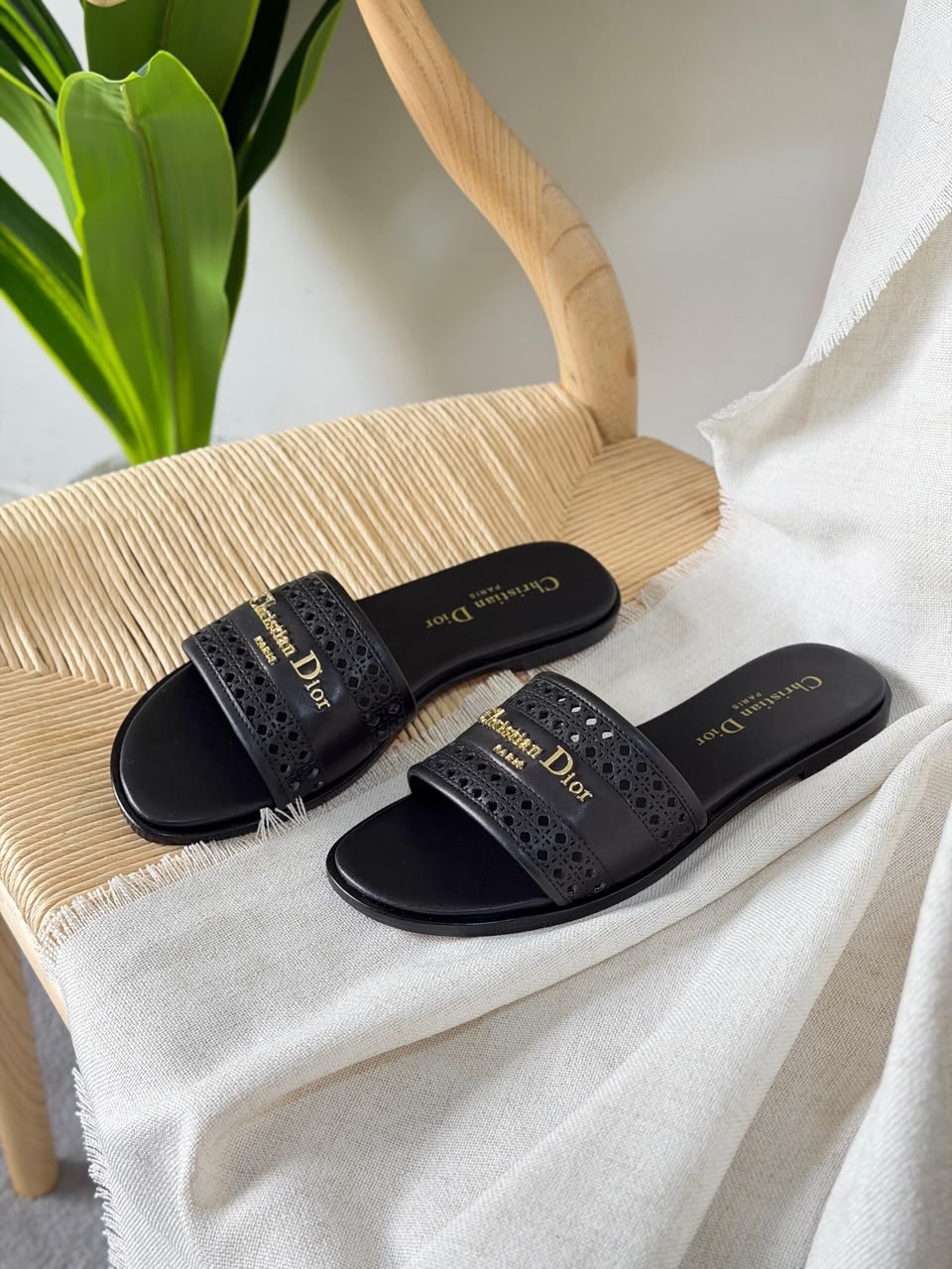 Christian Dior D-Lane Slides And Dior D-Lane Heeled Slides - Image 6