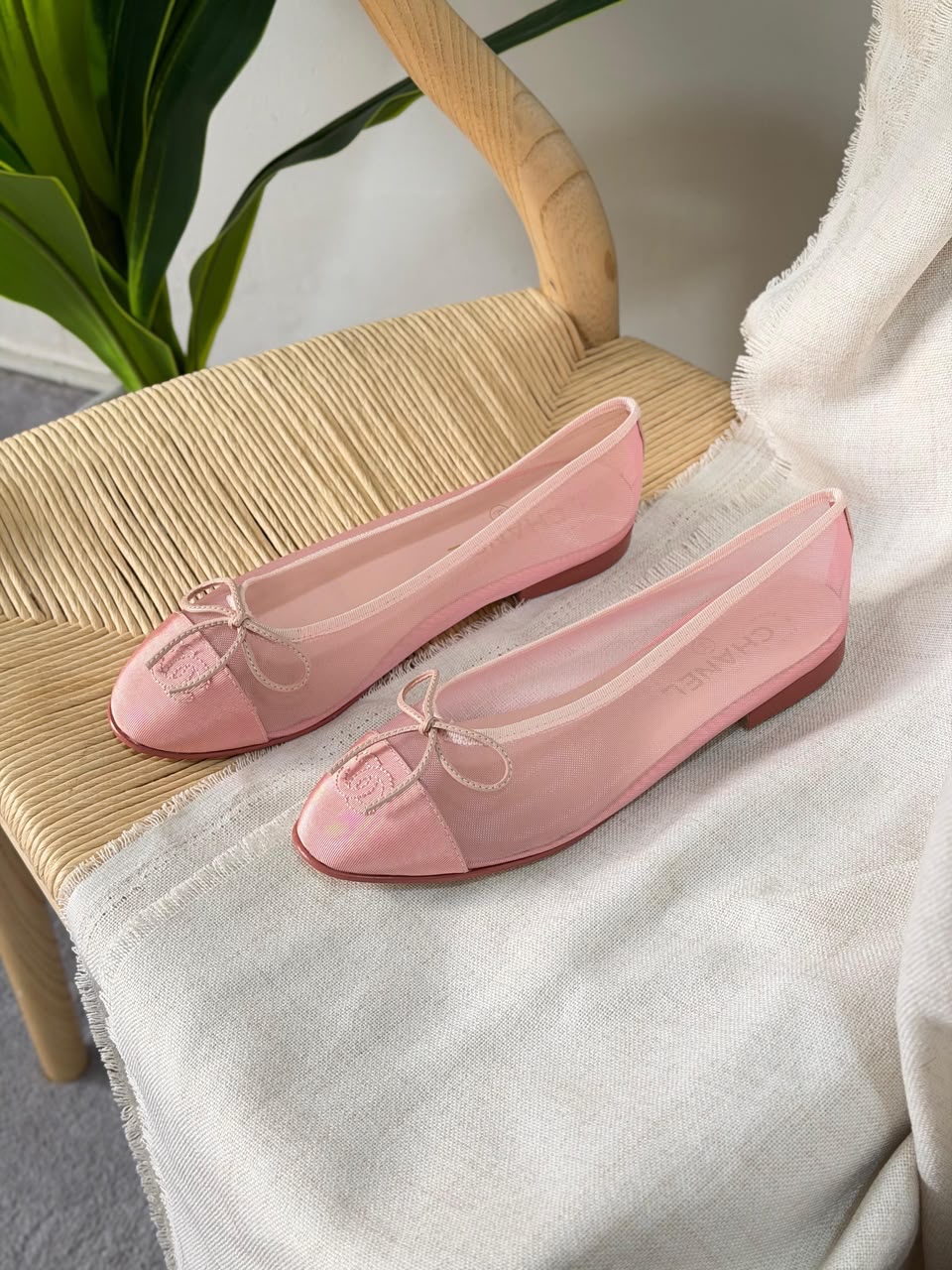 Chanel mesh ballet flats And Chanel Slingback Sandals Heels - Image 13