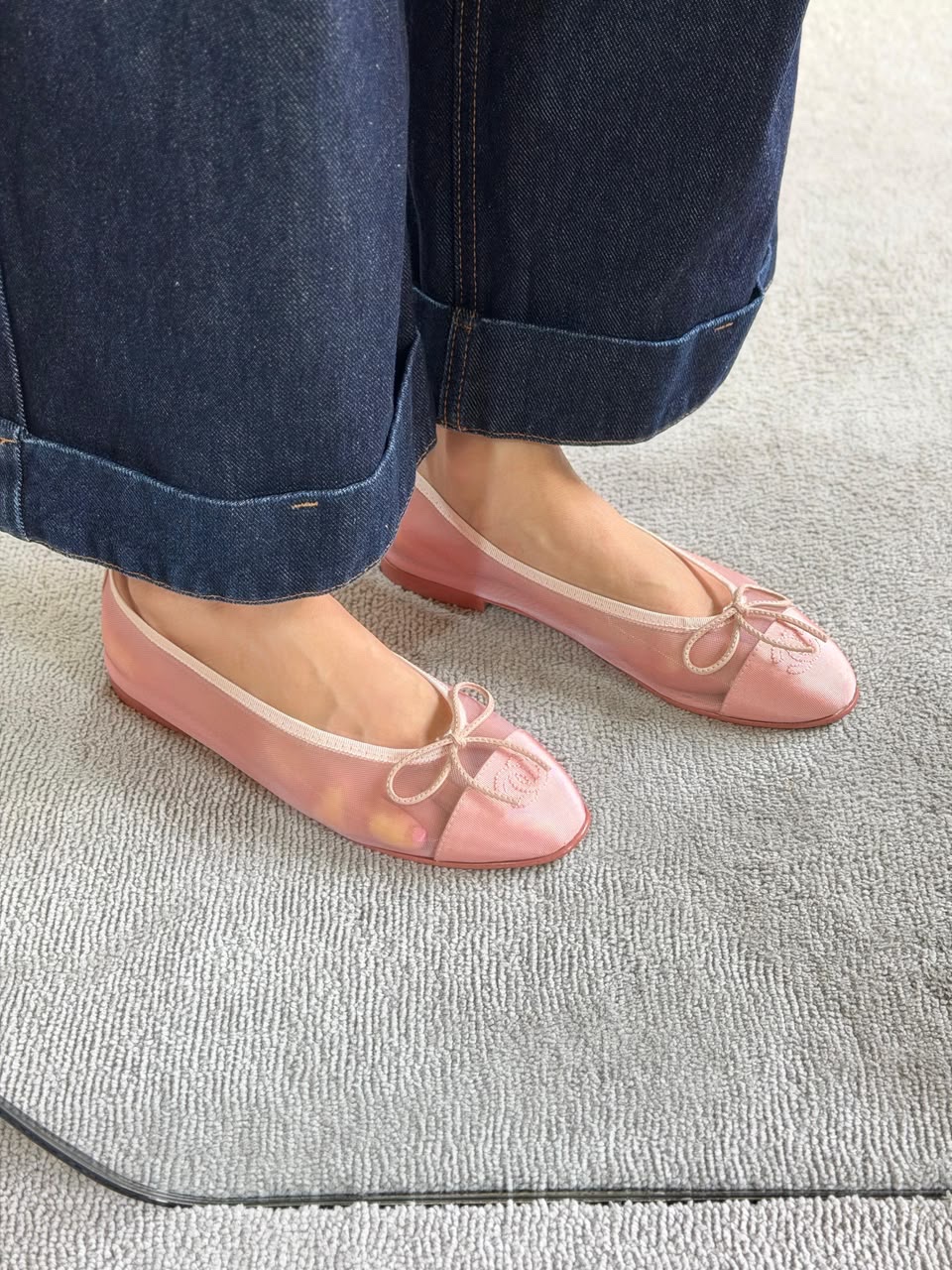 Chanel mesh ballet flats And Chanel Slingback Sandals Heels - Image 14