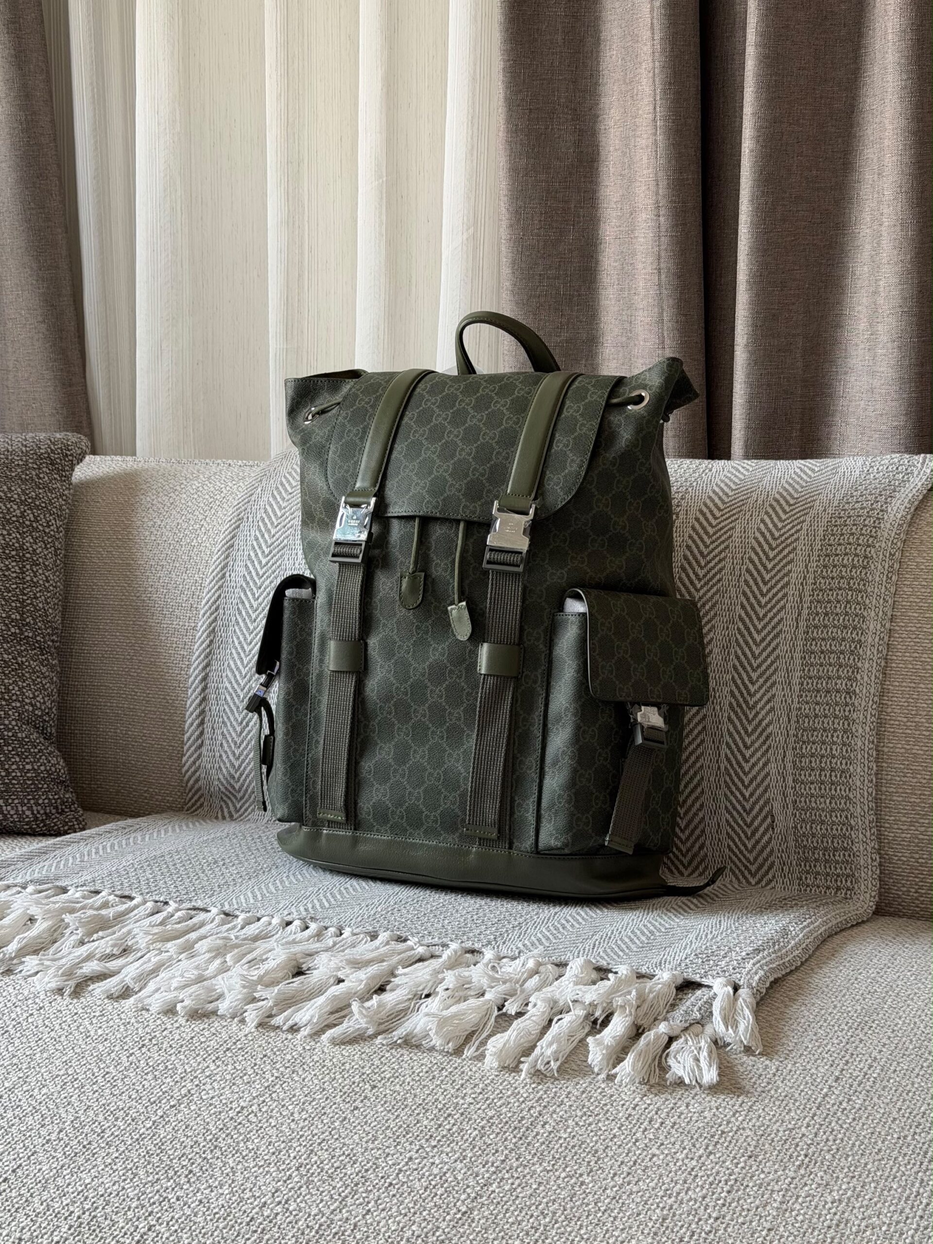 Gucci GG Monogram Large Backpack - Image 2