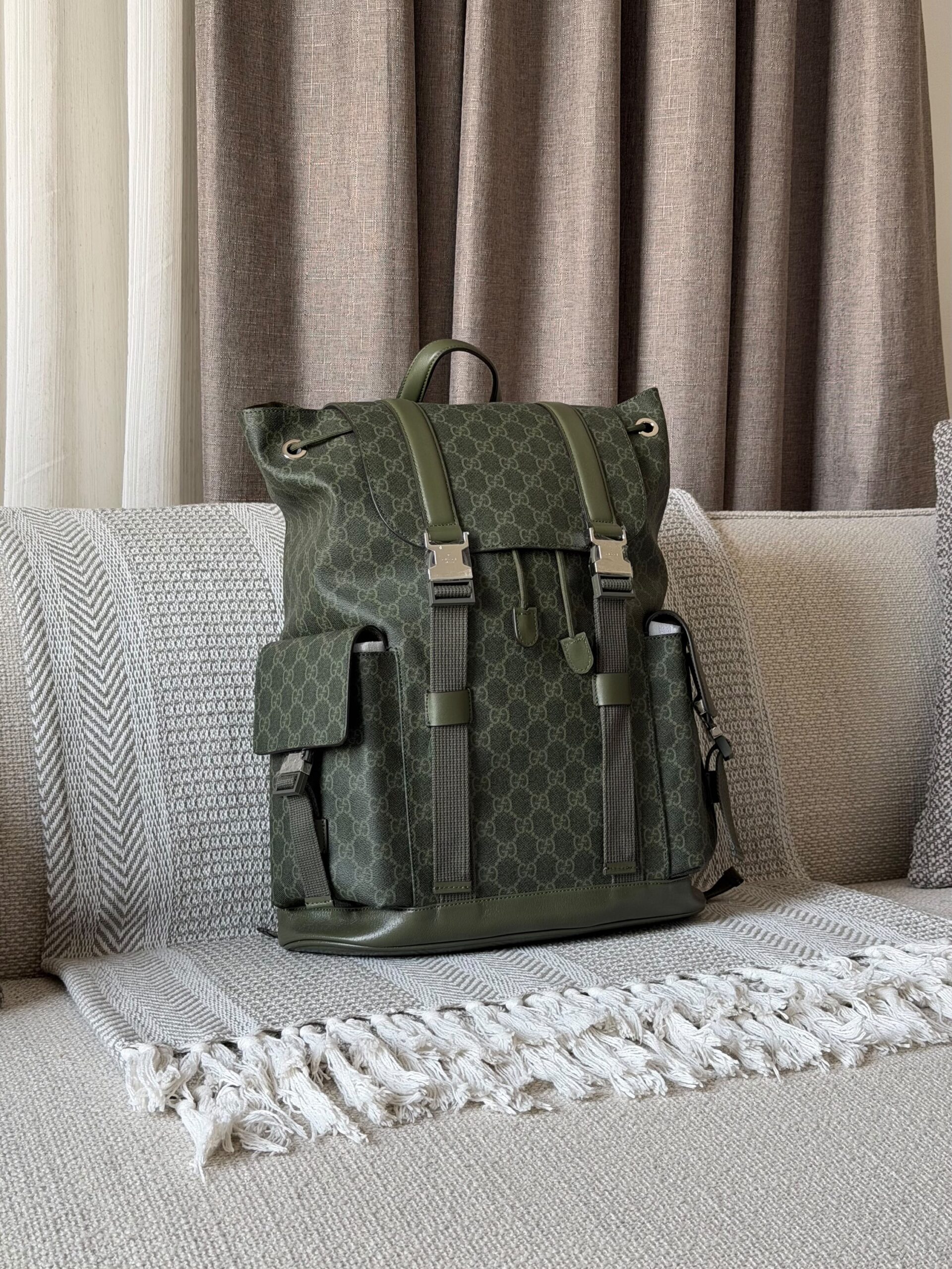 Gucci GG Monogram Large Backpack - Image 3