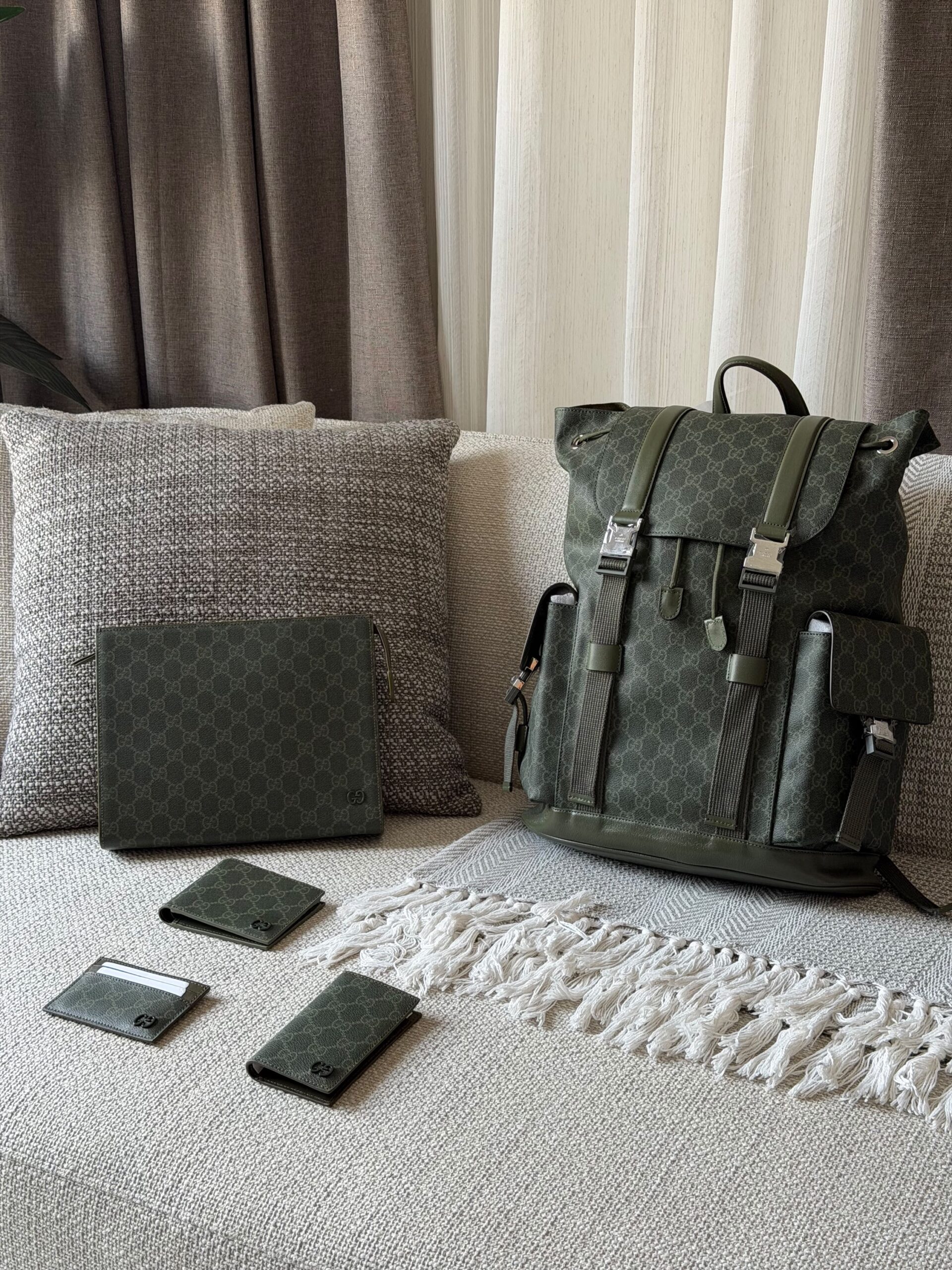 Gucci Backpack Poch And Wallet