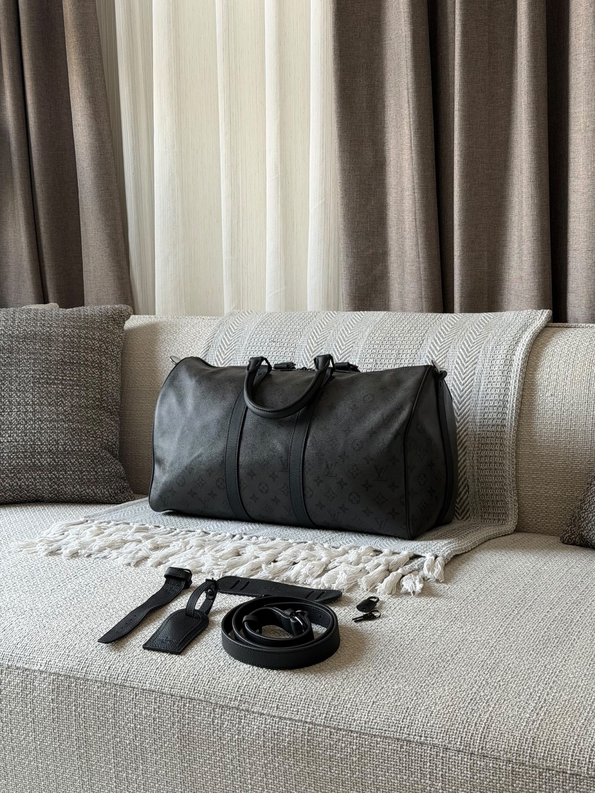 Louis Vuitton Keepall Bandoulière Bag, - Image 3