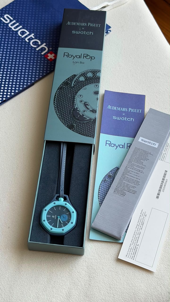 Swatch x Audemars Piguet Royal Pop Lan Ba Watch - Image 5