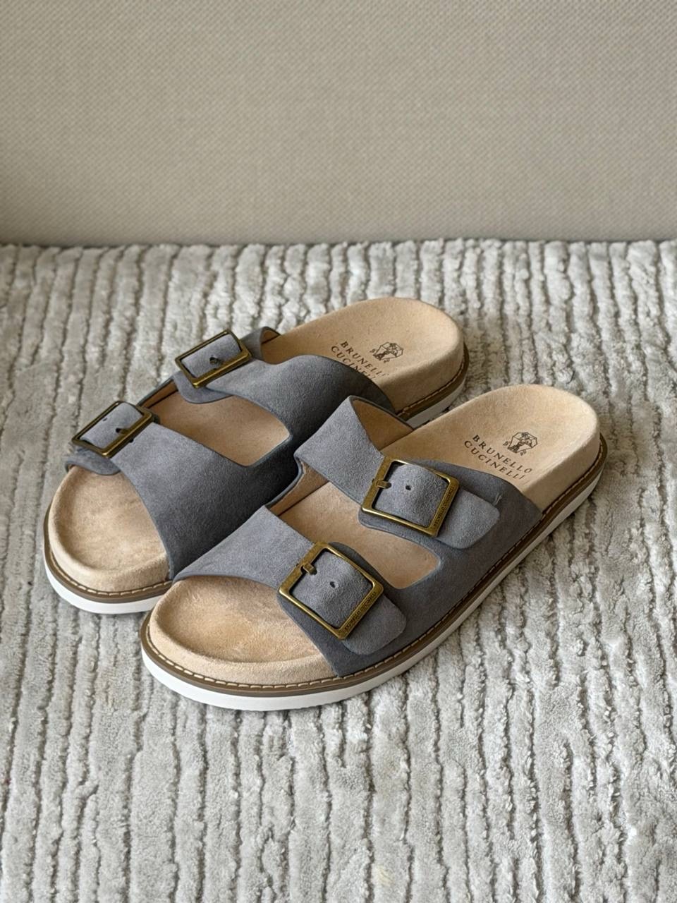 Brunello Cucinelli Suede slides - Image 3