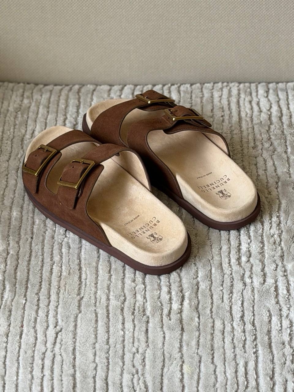 Brunello Cucinelli Suede slides - Image 6