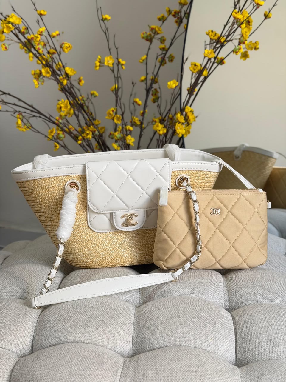 Chanel Small Shopping Basket Bag - Image 3