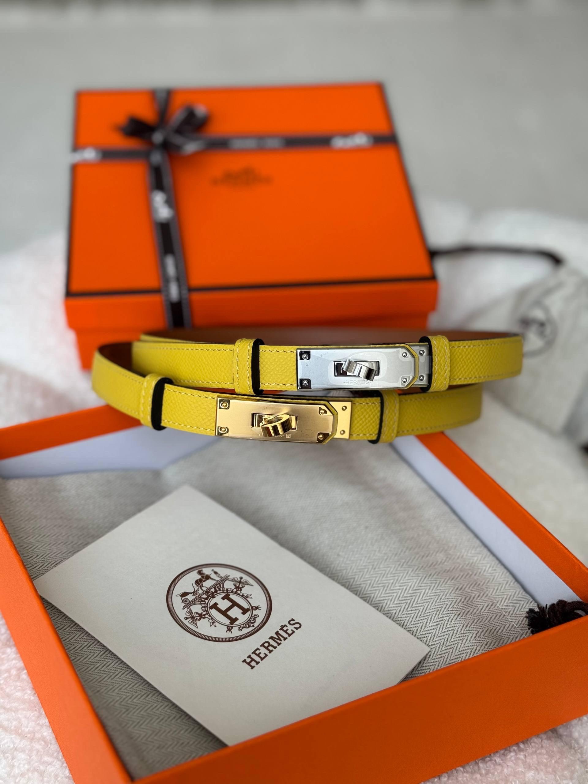 Hermès Kelly 18 Belts Epsom Leather With Varied Hardware Finishes - Image 9