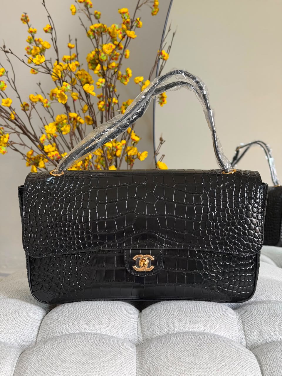 Chanel 26S Crocodile Embossed Calfskin Tote Bags
