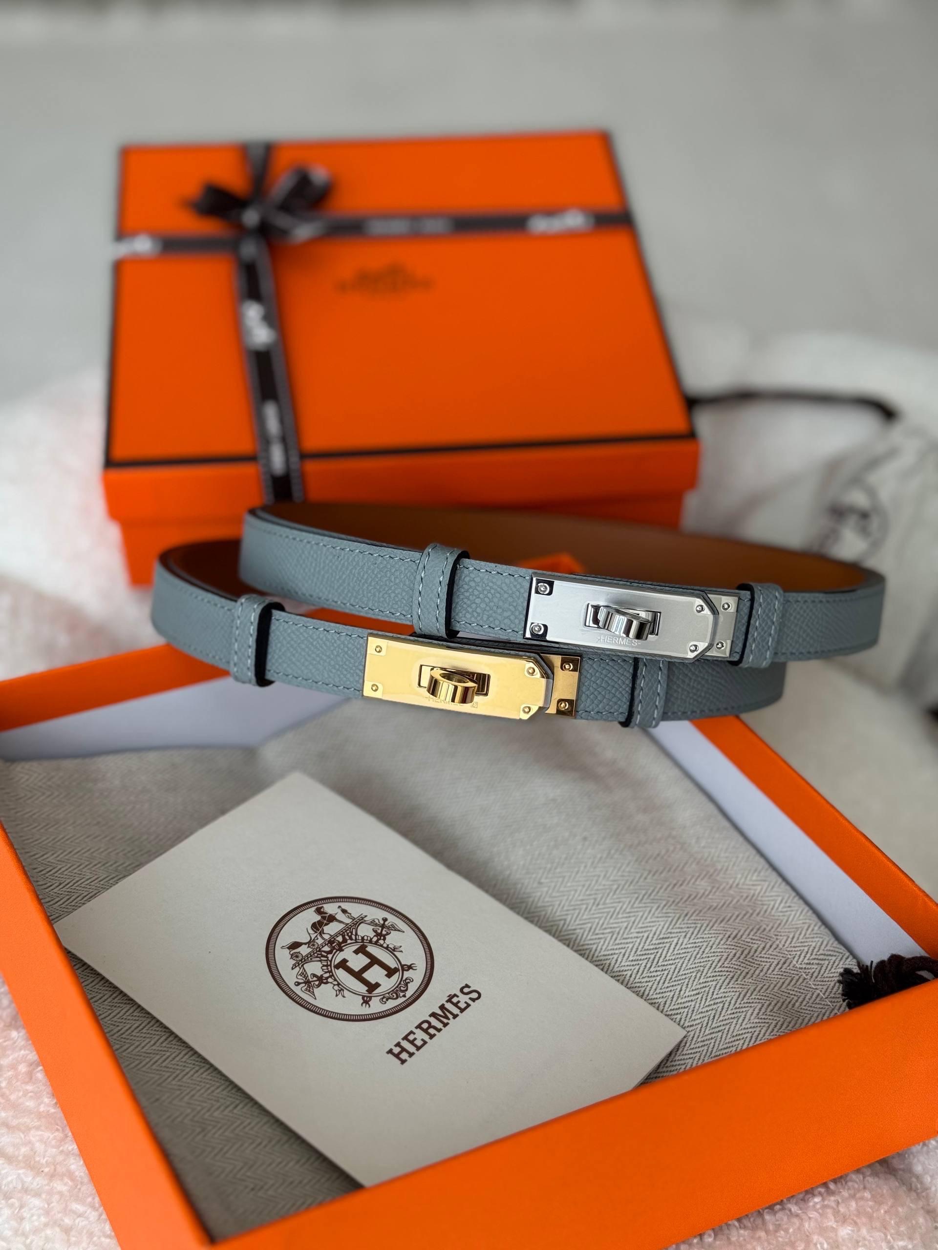 Hermès Kelly 18 Belts Epsom Leather With Varied Hardware Finishes - Image 8