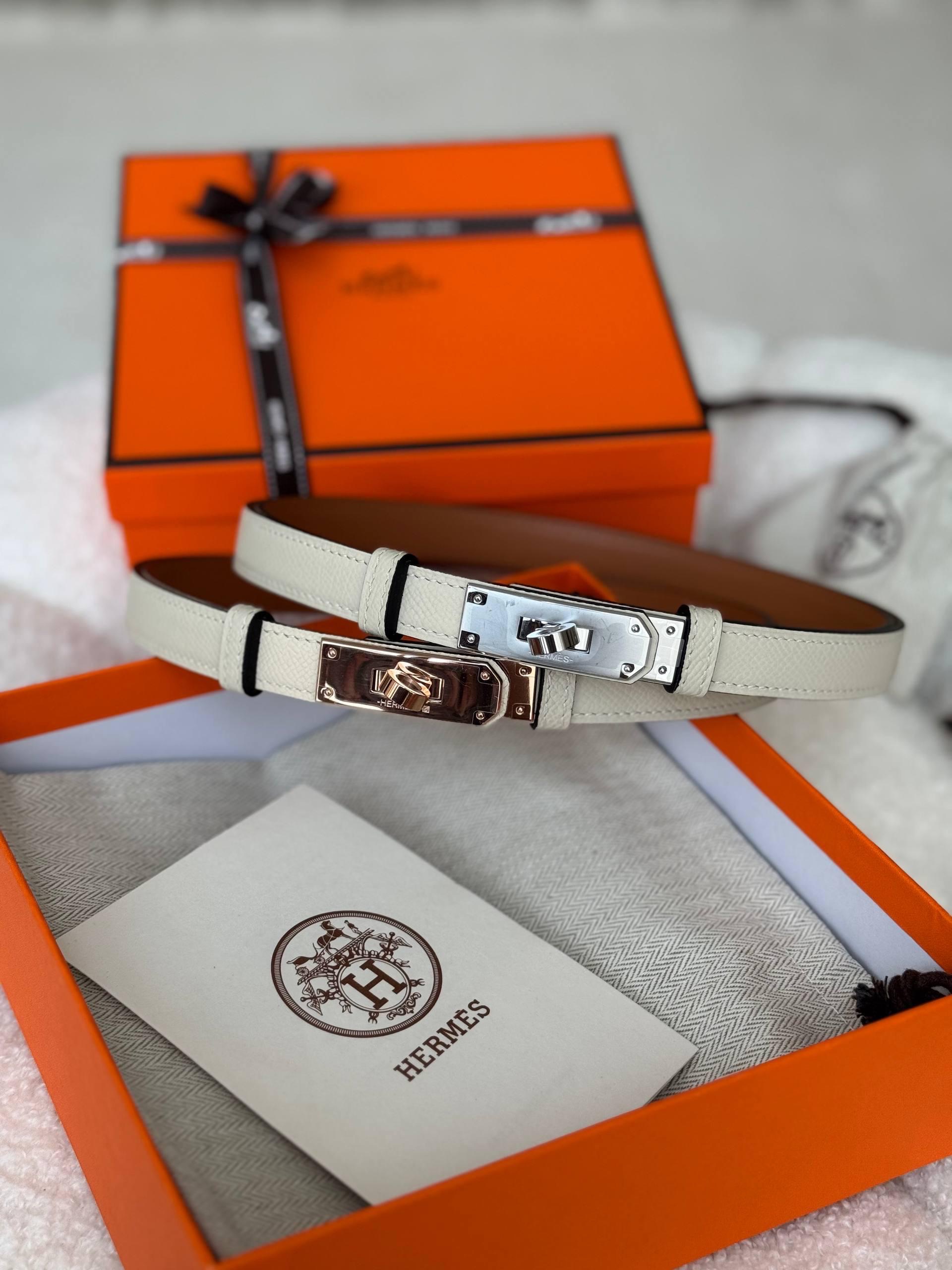 Hermès Kelly 18 Belts Epsom Leather With Varied Hardware Finishes - Image 7