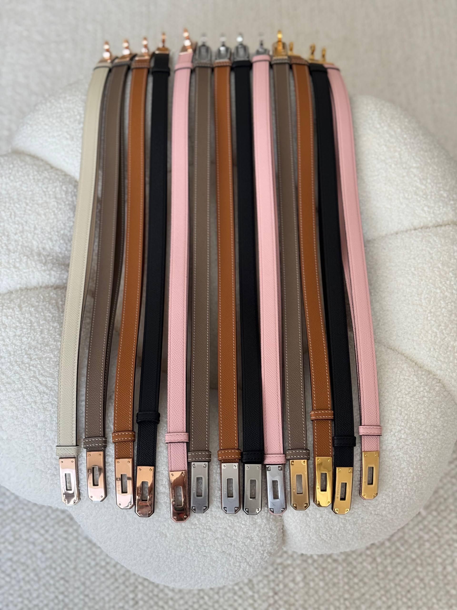 Hermès Kelly 18 Belts Epsom Leather With Varied Hardware Finishes - Image 11