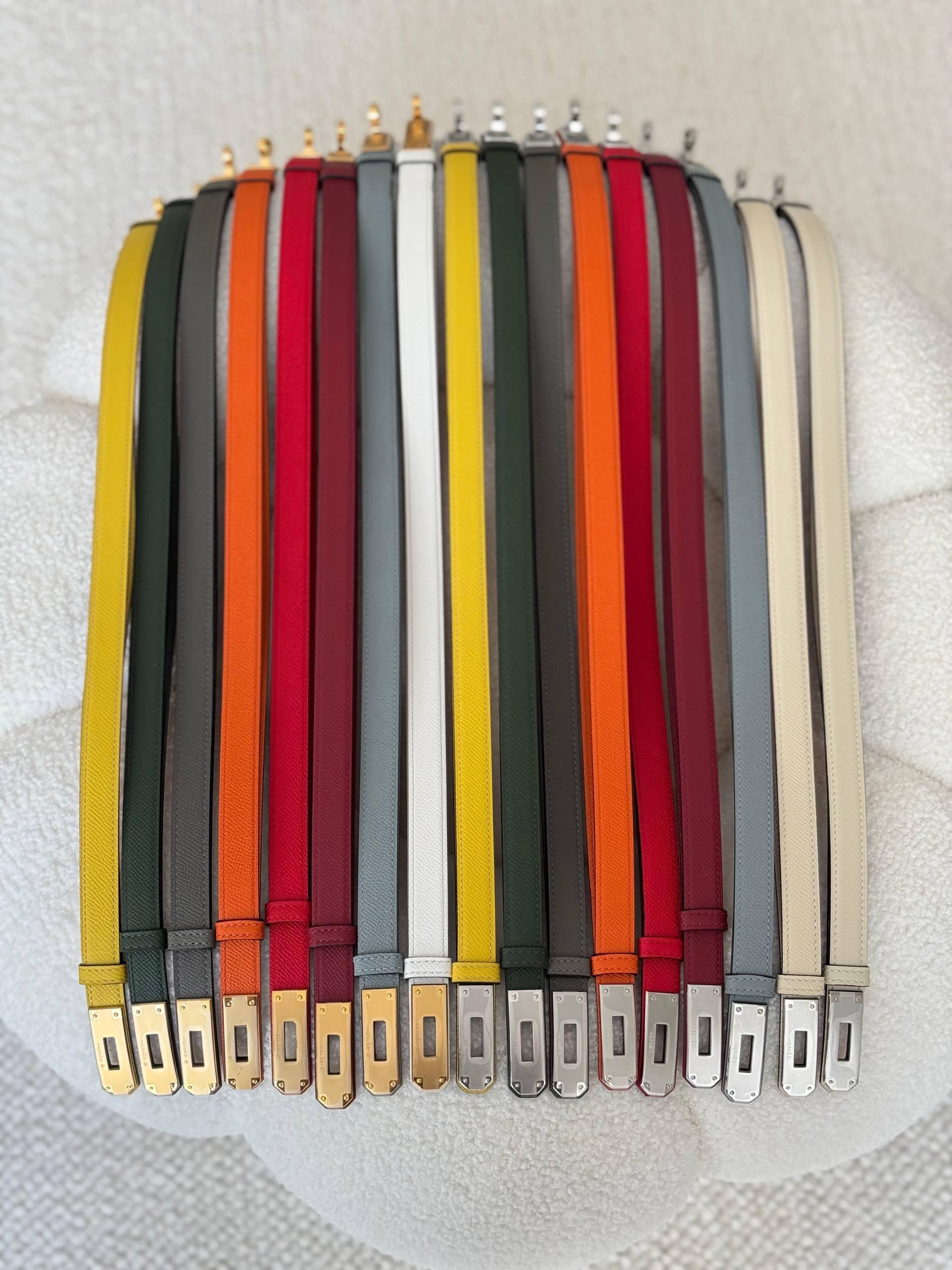 Hermès Kelly 18 Belts Epsom Leather With Varied Hardware Finishes - Image 10