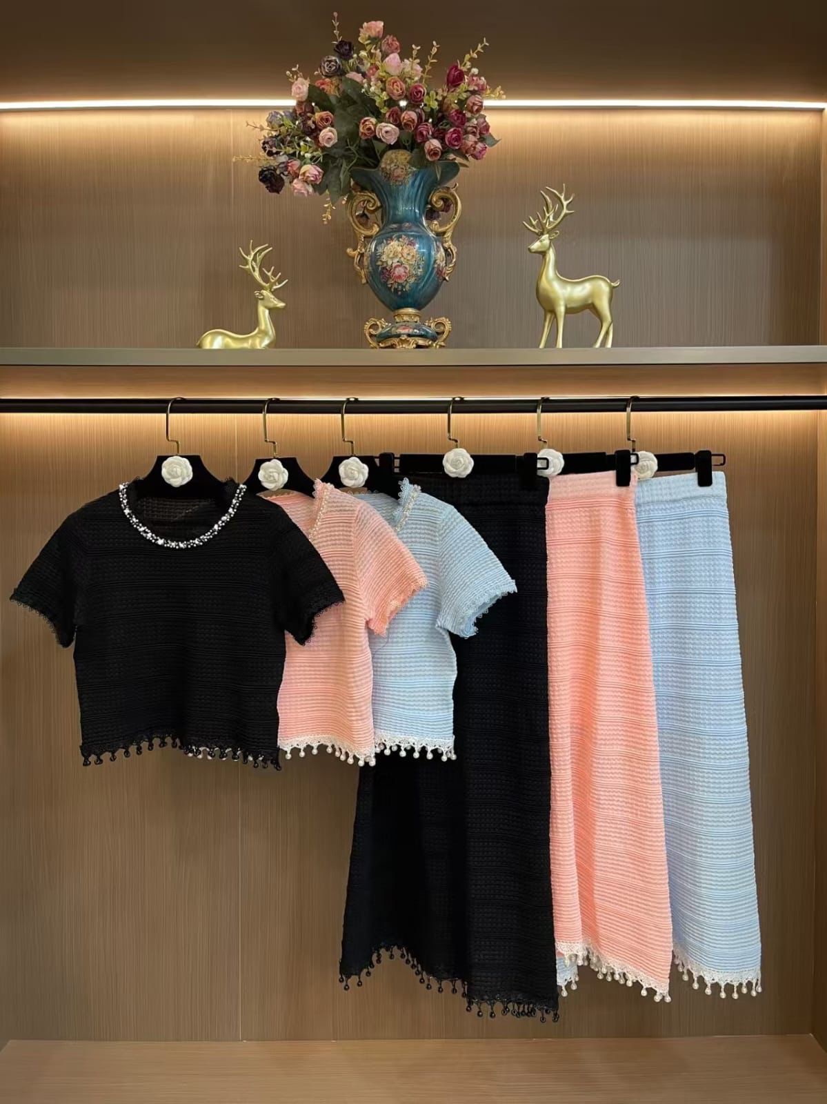 Striped knit Top With Tassel Hem - Image 6