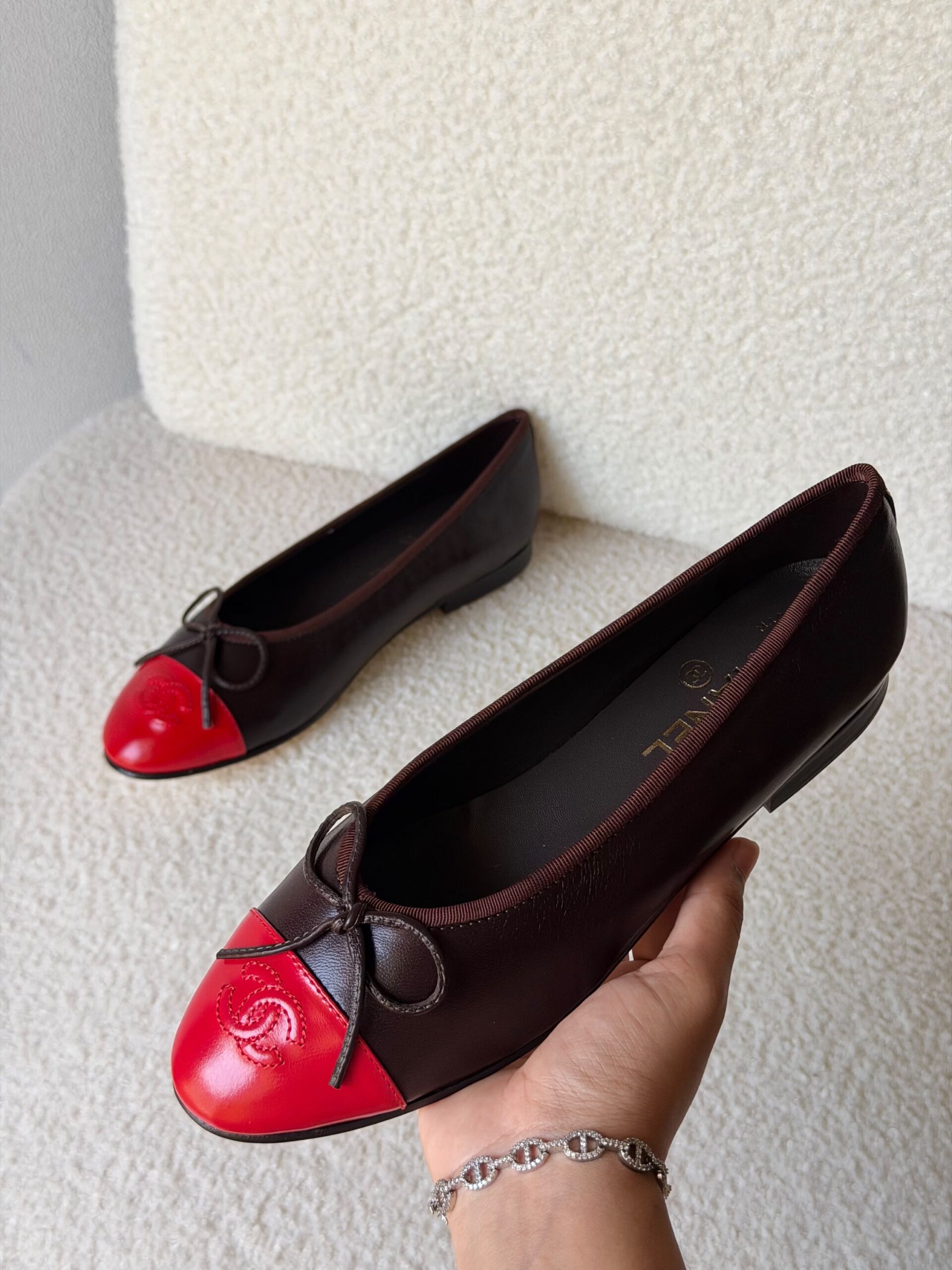 Chanel Quilted Leather Ballet Flats - Image 11