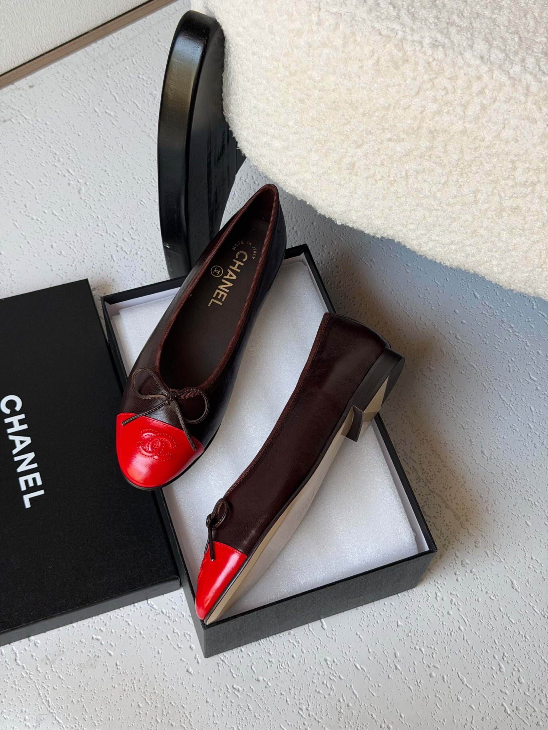 Chanel Quilted Leather Ballet Flats - Image 10