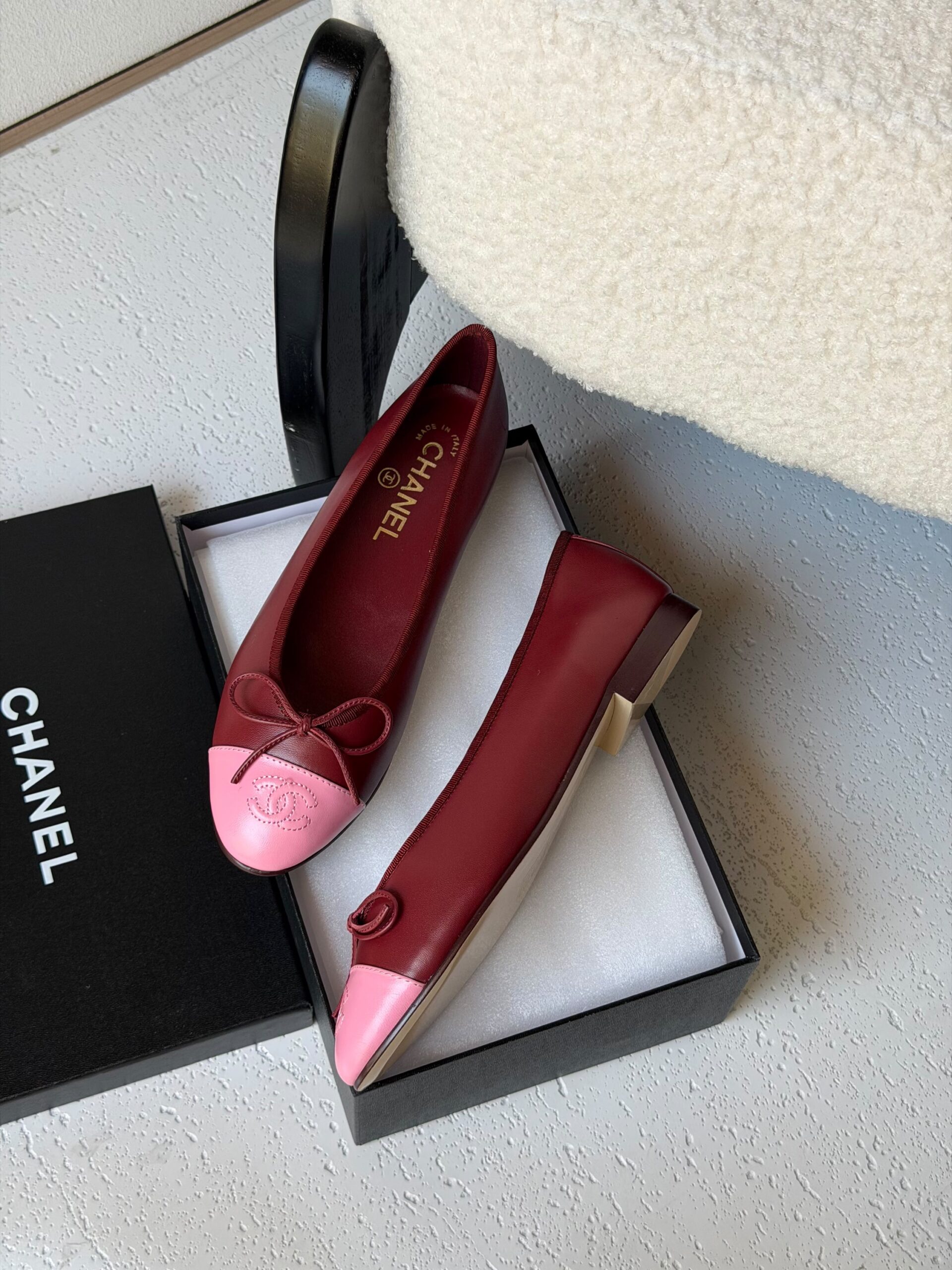Chanel Quilted Leather Ballet Flats - Image 7