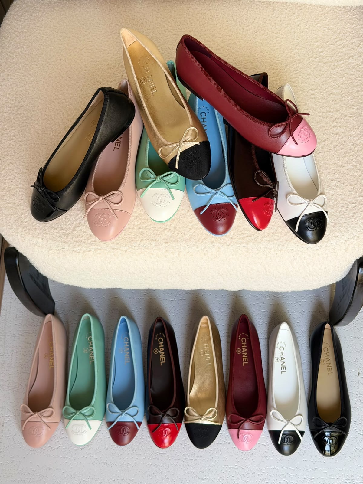 Chanel Quilted Leather Ballet Flats - Image 22