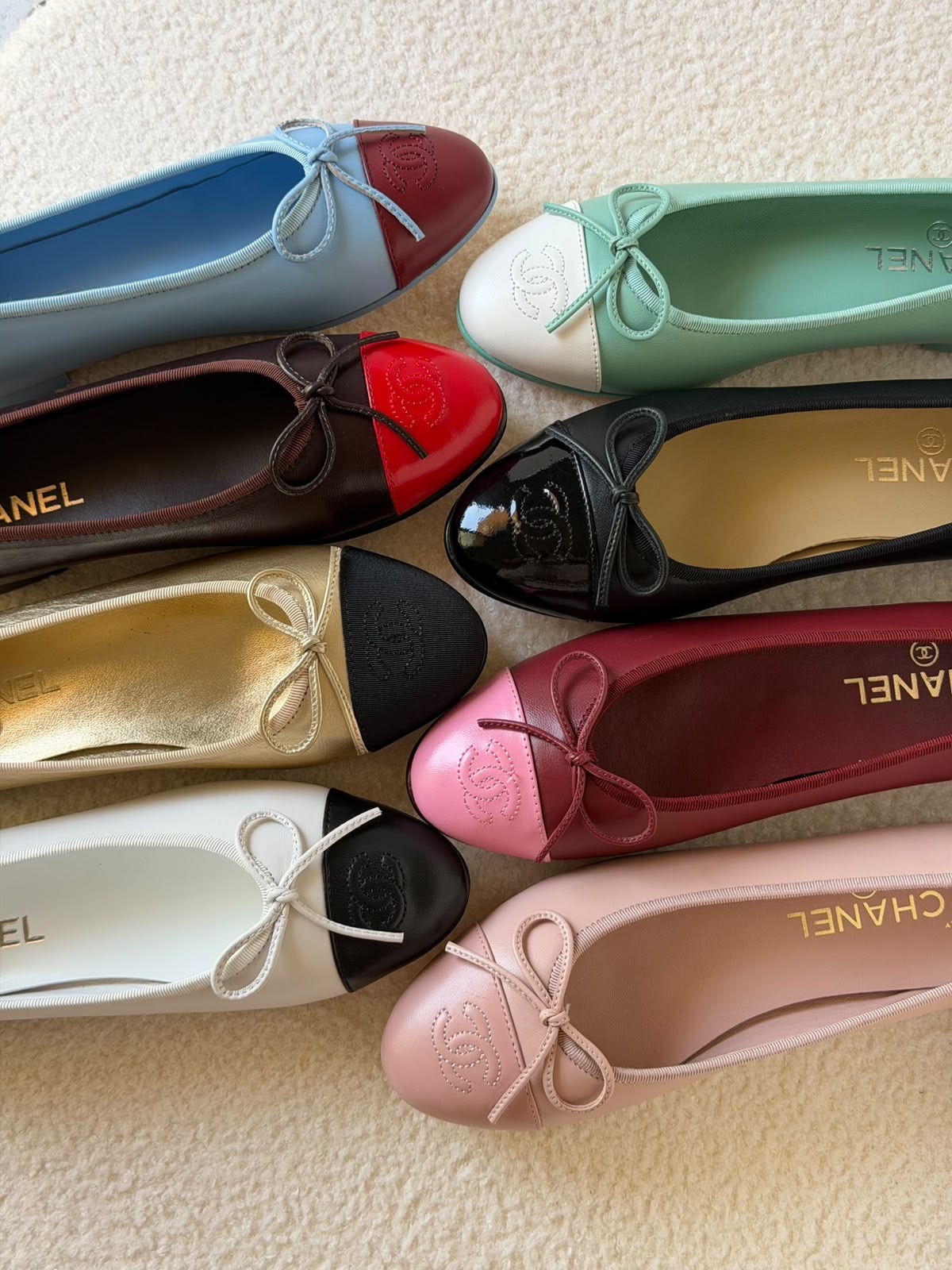 Chanel Quilted Leather Ballet Flats - Image 21