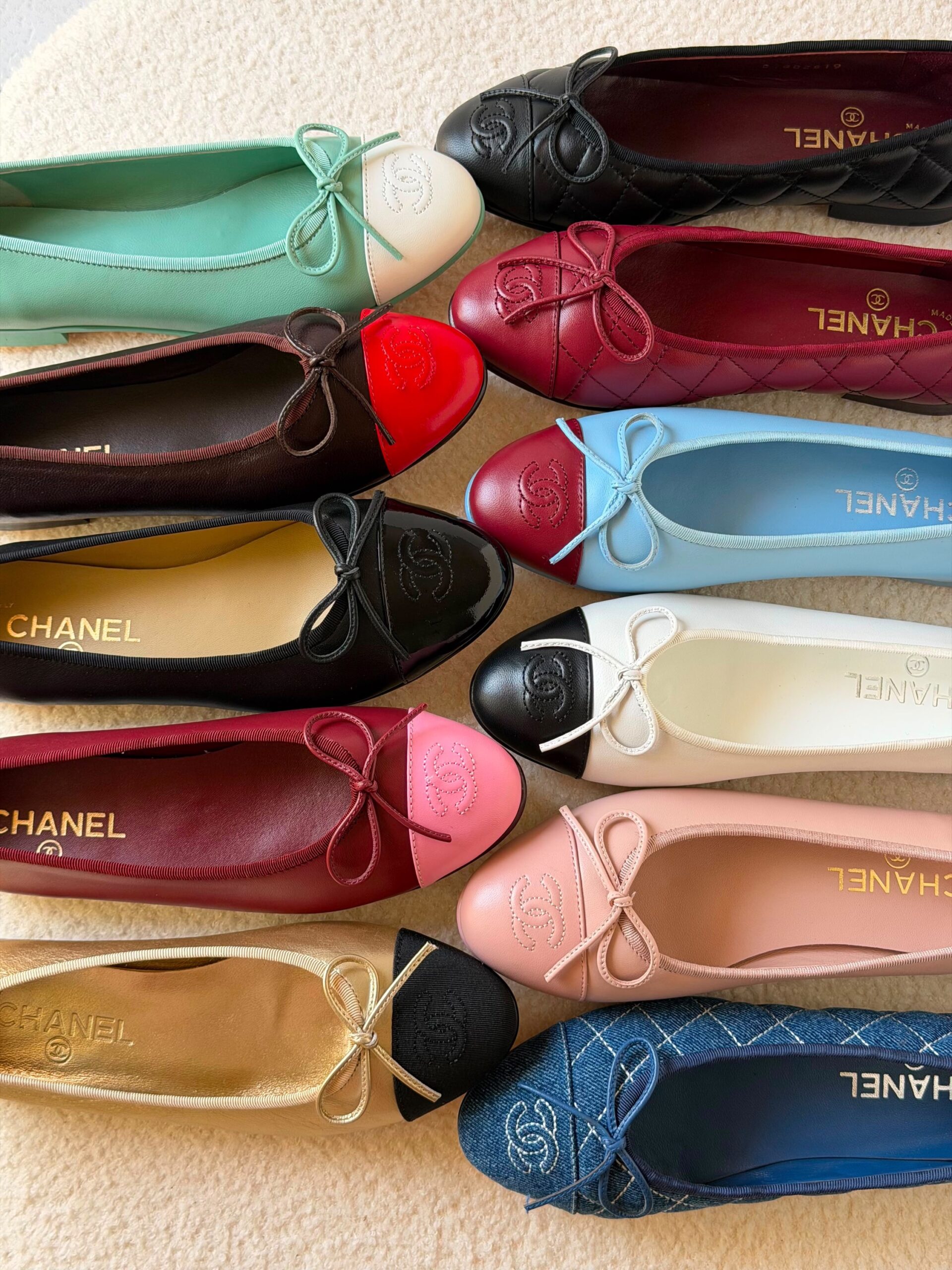 Chanel Quilted Leather Ballet Flats - Image 18