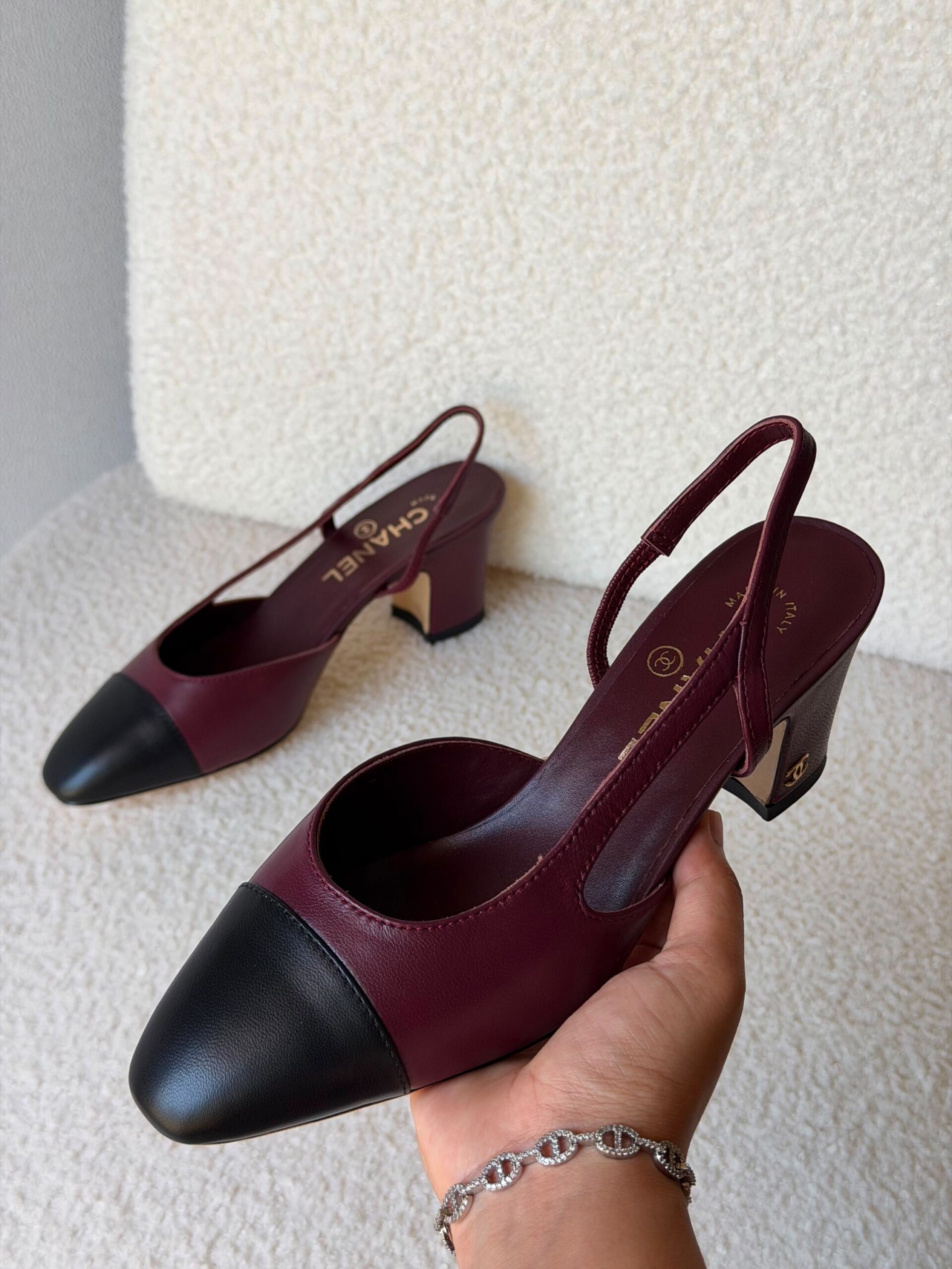 Chanel Lambskin Slingbacks - Image 3