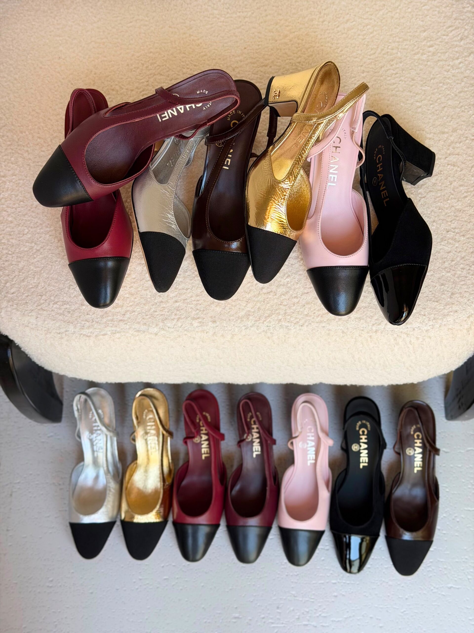 Chanel Lambskin Slingbacks - Image 9