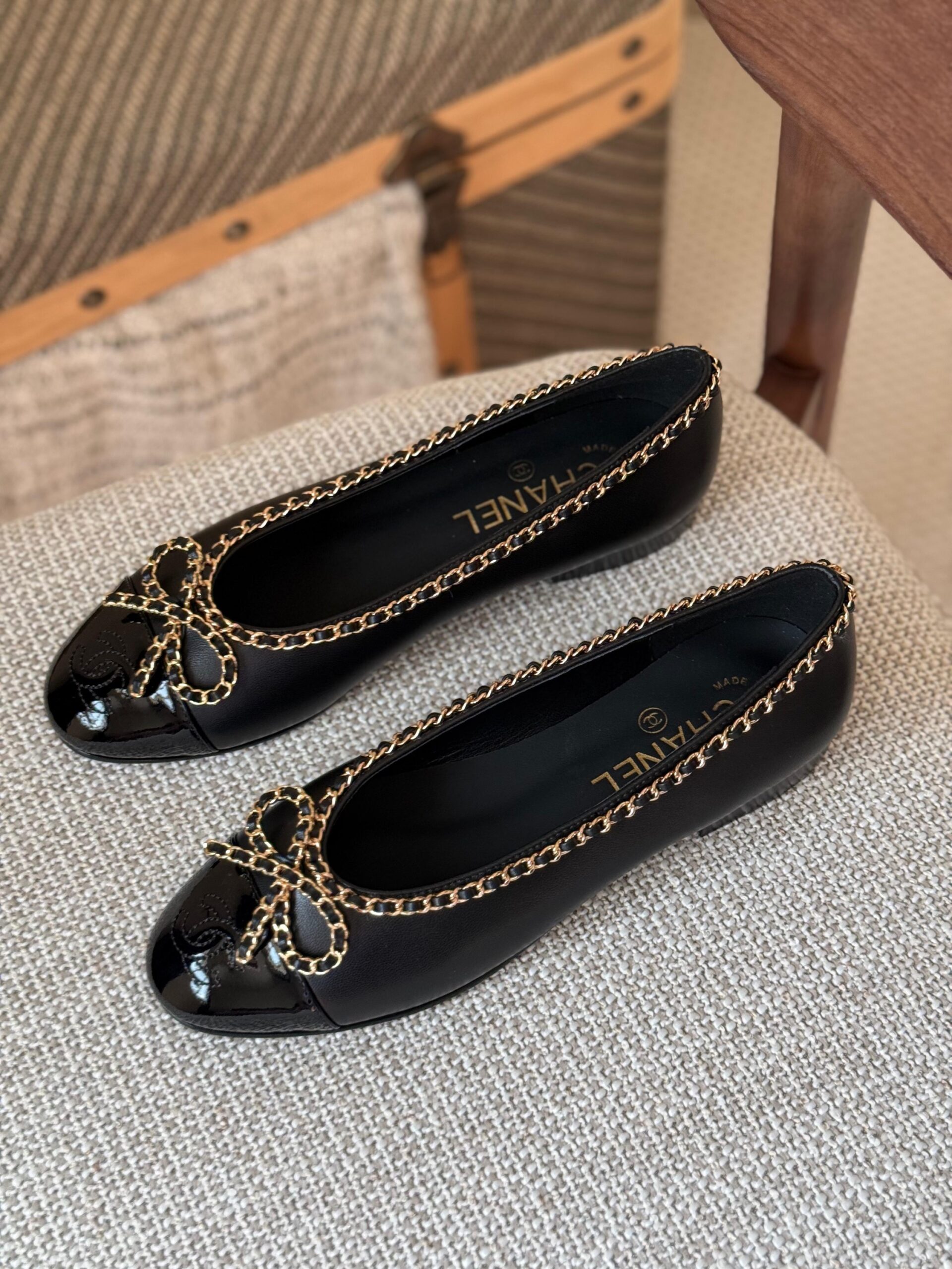 Chanel Flat Ballerina Shoes - Image 4