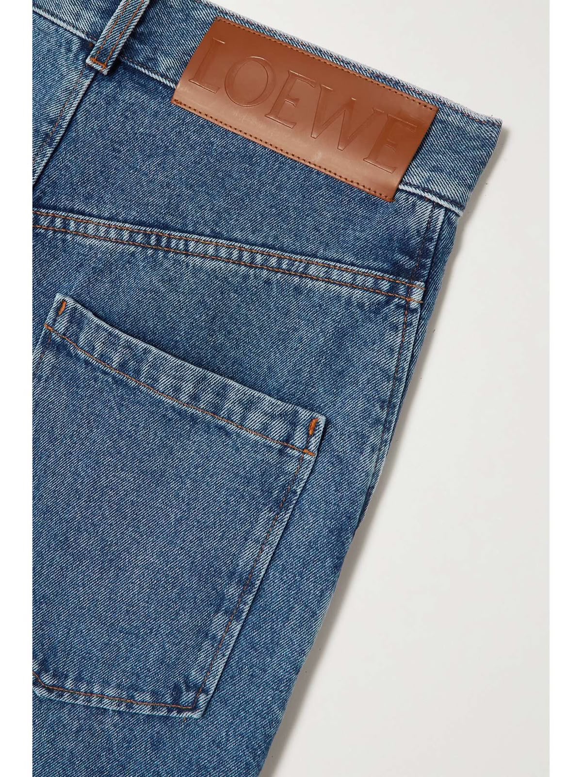 Loewe Anagram Appliquéd High-Rise Wide-Leg Jeans - Image 3