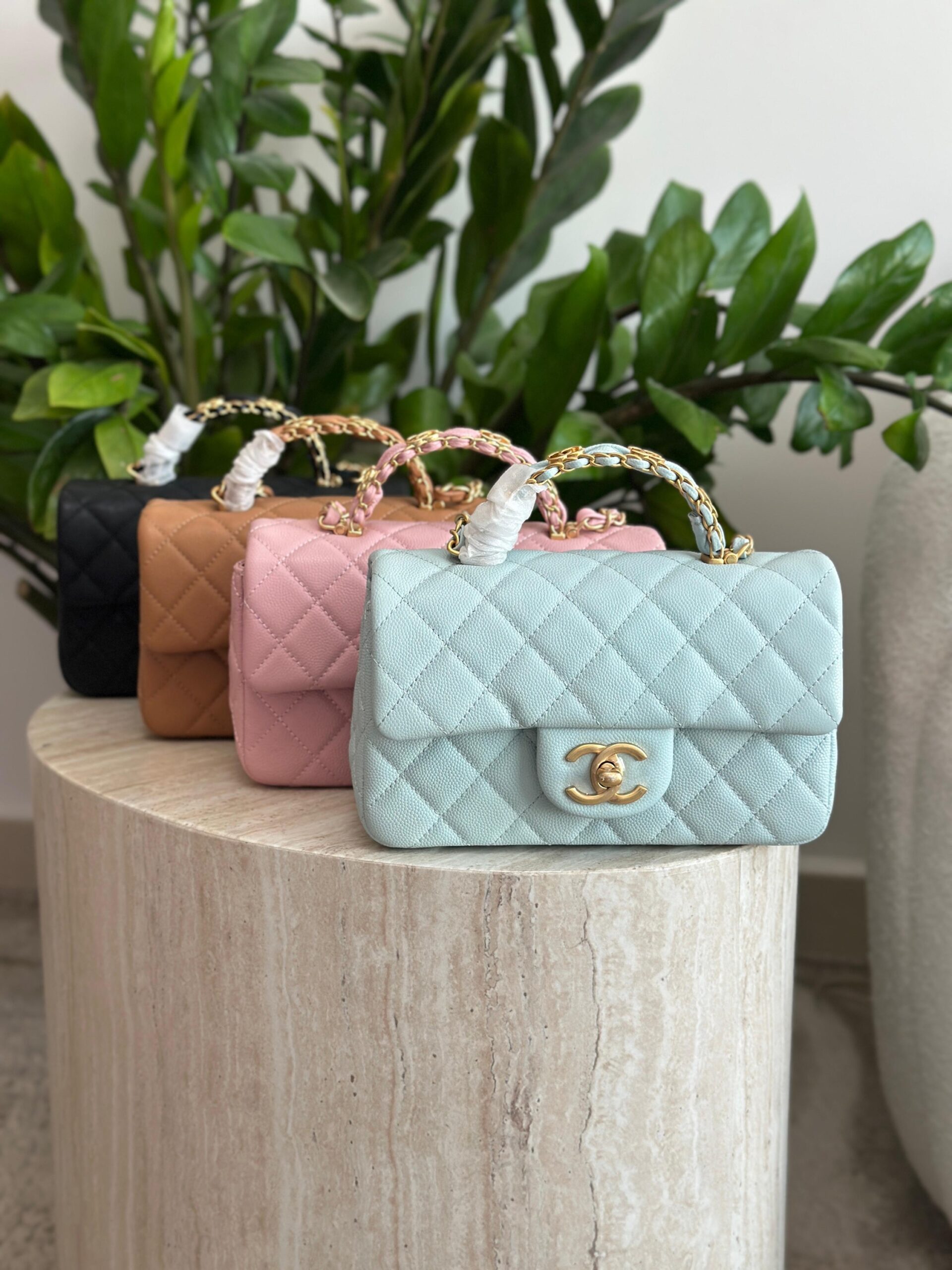 Chanel Caviar Quilted Mini Top Handle Flap Bag - Image 5