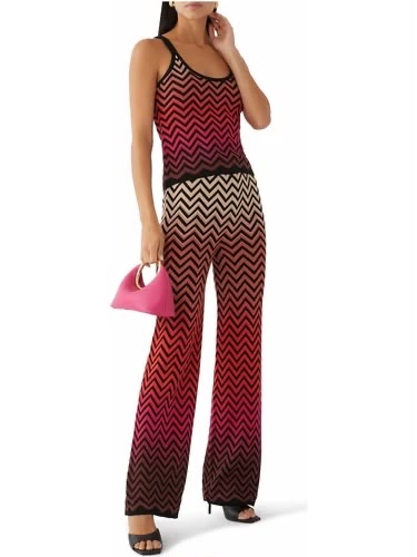 Isabelle Yellow Zigzag Knit Matching Set - Image 4