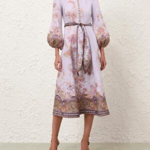 Zimmermann Luna Button Midi Dress
