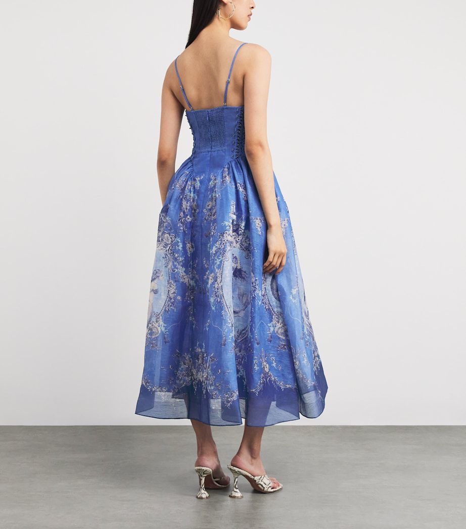 Zimmermann Rebellion Mermaid Print Midi Dress - Image 3